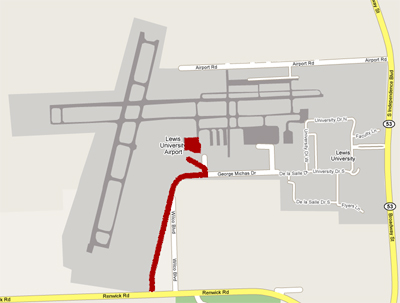 Lewis Airport Map